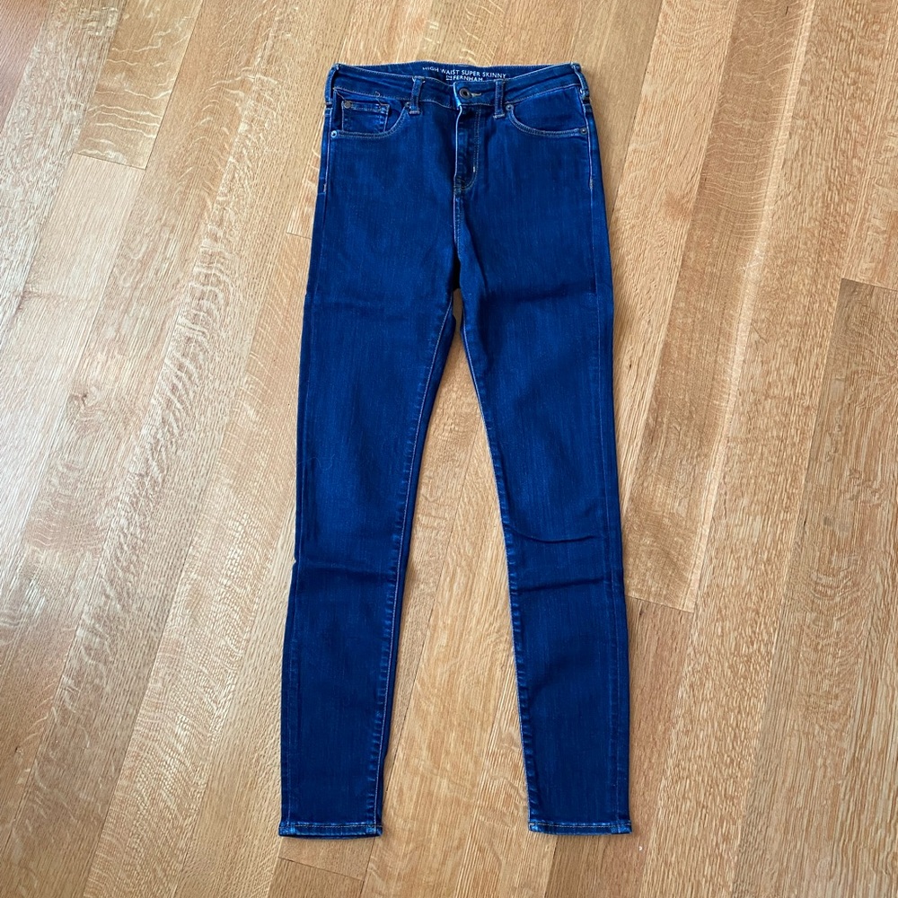 Jack Wills the fernham high waist super skinny jeans size 27